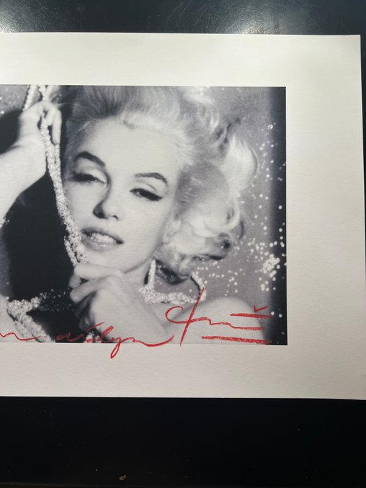 Bert Stern - Bert Stern signed Famous Marilyn Monroe sultry in rhinestones