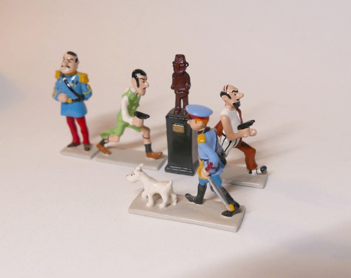 Pixi - Tintin - Ref 2139 - Mini série 1 - '' L’oreille cassée '' (5 figurines) - (1996) - Boite + certificats