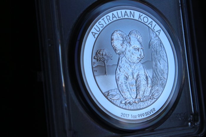 Australien 1 Dollar 2017 Koala 1 Oz (999) MS69  (Ingen mindstepris)