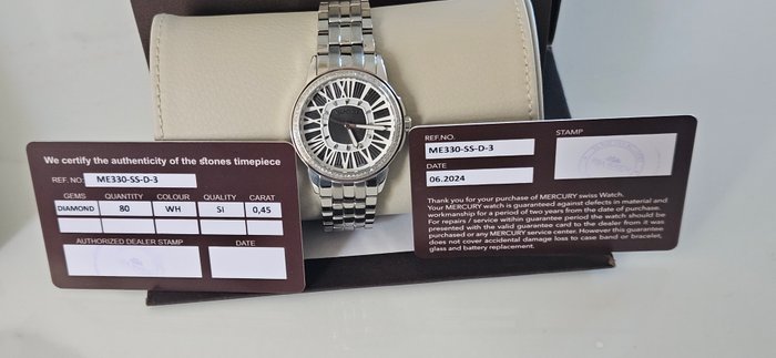 Mercury - Swiss Diamond Watch - ME330-SS-D-3 - Ingen mindstepris - Kvinder - 2011-nu