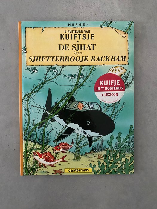 Kuifje - De Sjhat van Sjhetterrooje Rackham  Et Doenker Ejland (en ostendais) - 2 Albums - Første udgave - 2007/2009