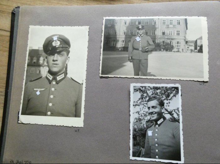 Hær/infanteri - Fotoalbum - "My Service Time" Labeled private and military photos - 152 photos/postcards - 1942/1945.