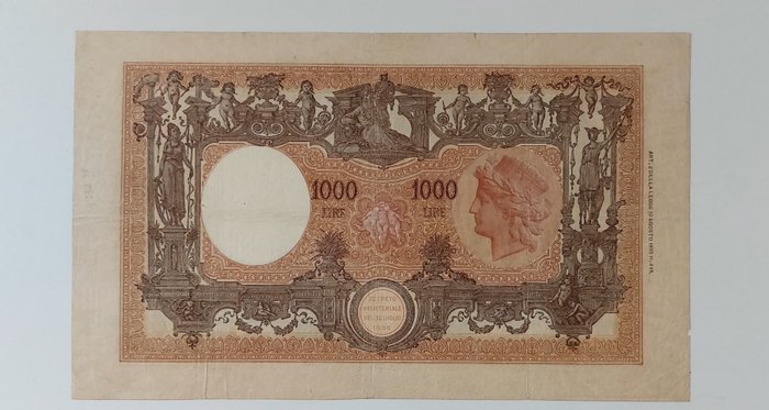 Italien. 1.000 Lire 1925 - Gigante BI 42J - R3