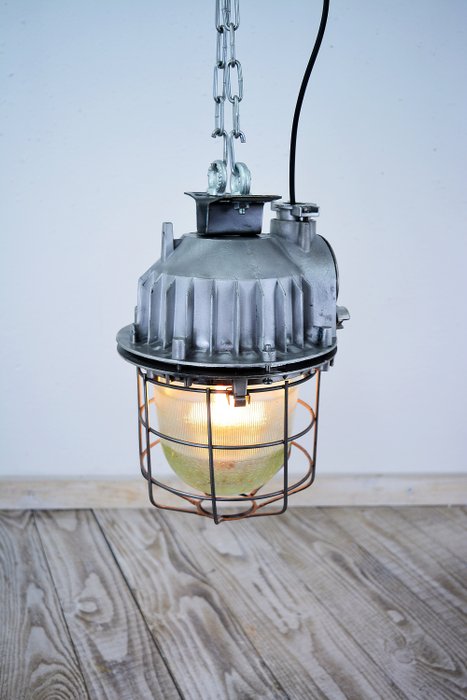 Hængende lampe - Aluminium, Glas, Stål