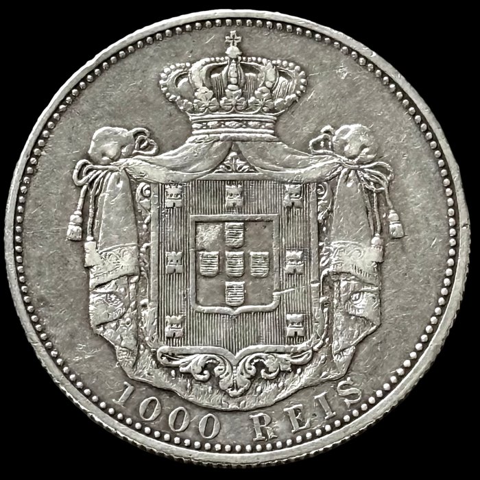 Portugal. D. Carlos I (1889-1908). 1000 Reis - 1899 - (S40-008)  (Ingen mindstepris)