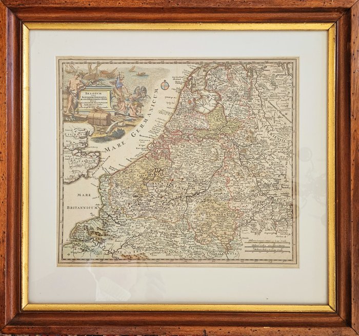 Holland - Holland og en del af Tyskland; Christoph Weigel - Belgium sive Germania Inferioris - 1701-1720