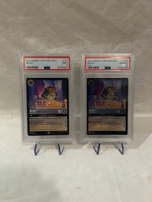 Disney - 2 Graded card - Lorcana - PSA 10