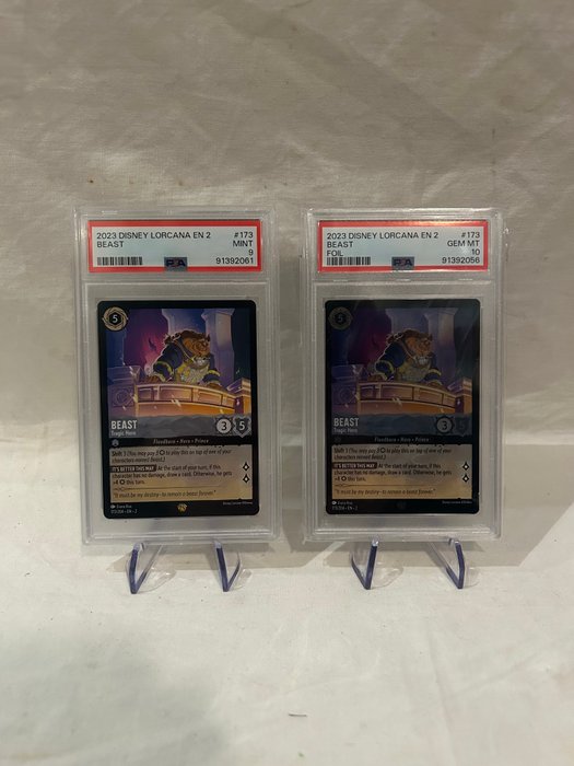 Disney - 2 Graded card - Lorcana - PSA 10