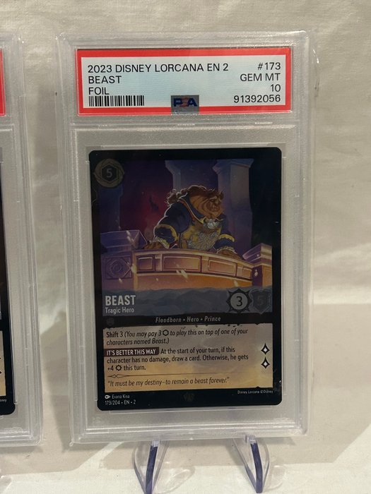 Disney - 2 Graded card - Lorcana - PSA 10