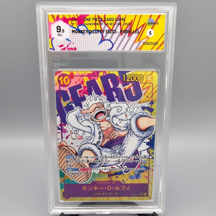 LUFFY (Secret) Parallel Graded card - Graad 9.5