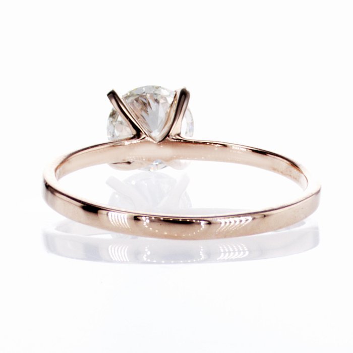 Ingen mindstepris - Forlovelsesring - 14 karat Rosaguld -  1.07ct. tw. Diamant (Natur)