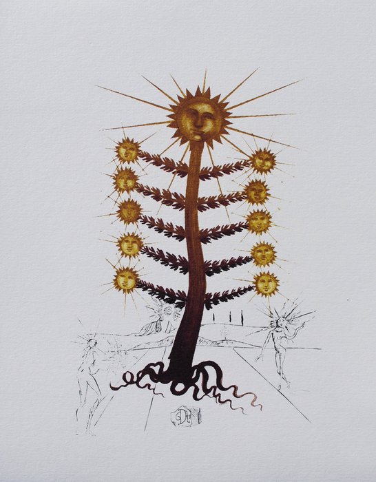 Salvador Dali (1904-1989) - Flordali : Arbre soleil