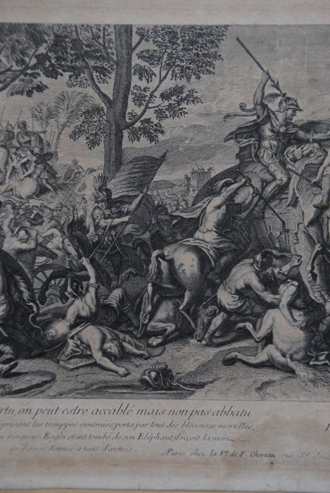 Jean Audran (1667-1756), after Charles Le Brun (1619-1690) - The Battle of Hydaspes