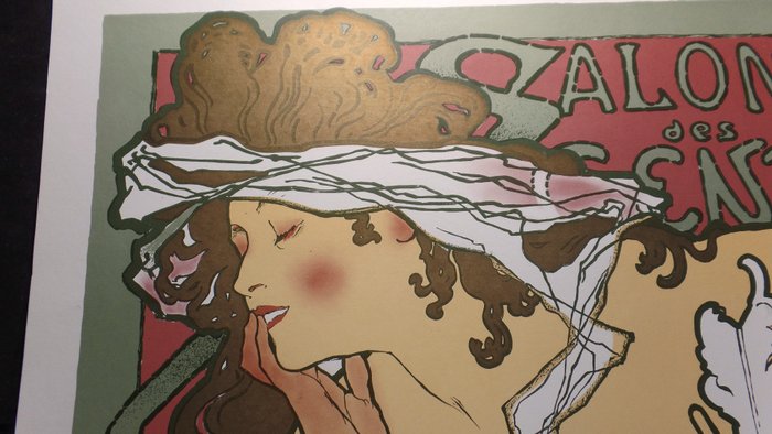 after A Mucha. - Salon des Cent (1896) - 1980‹erne