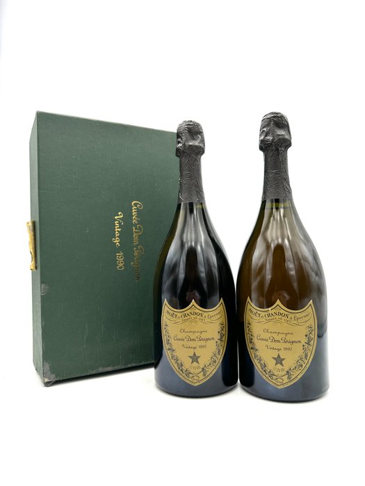 1990 Dom Pérignon - Champagne Brut - 2 Flaske (0,75L)