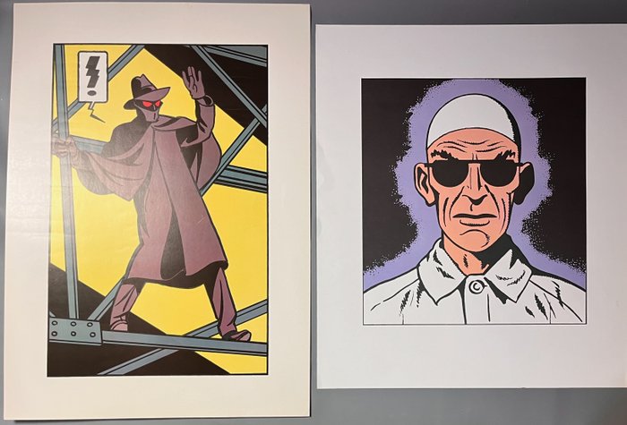 Jacobs, E.P. - 2 Silkscreen - Blake  Mortimer - Les méchants de Blake et Mortimer