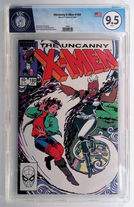 Uncanny X-Men #180 - EGC graded 9.5 - 1 Graded comic - 1984