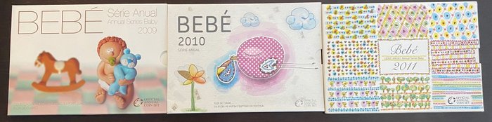 Portugal. Year Set (BU) 2009/2011 "Bébé" (3 sets)  (Ingen mindstepris)