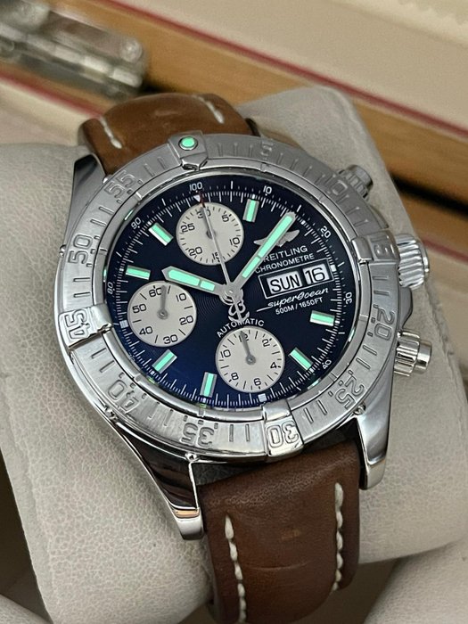 Breitling - Superocean Manufacture Chronometre Automatic Chronograph Diver's 500 M. Day-Date - A13340 - Mænd - 2011-nu