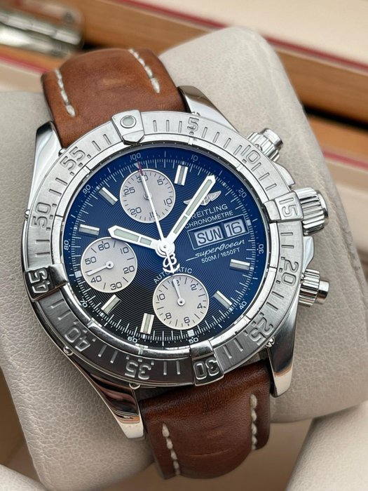 Breitling - Superocean Manufacture Chronometre Automatic Chronograph Diver's 500 M. Day-Date - A13340 - Mænd - 2011-nu