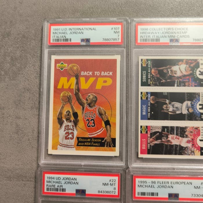 1991 to 2007 Upper Deck Michael Jordan  NBA players - PSA - 10 Graded card