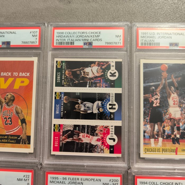 1991 to 2007 Upper Deck Michael Jordan  NBA players - PSA - 10 Graded card