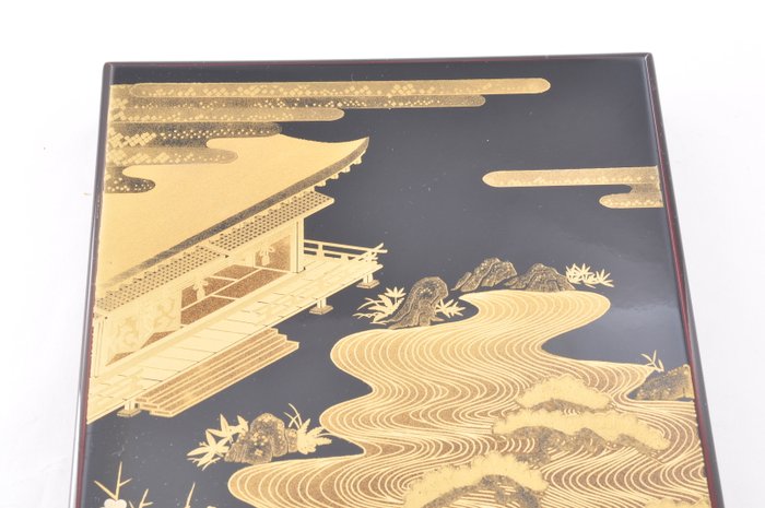 Japanese Lacquerware 蒔絵 (Maki-e) Adressebog - Elegant gulddekor - Papir, Træ - Japan - Shōwa-periode (1926-1989)