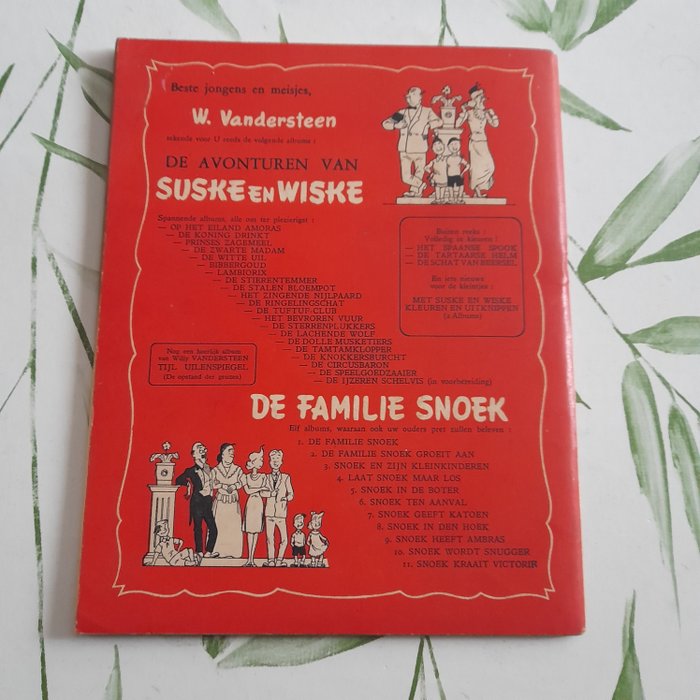 Suske en Wiske 7 - de witte uil - softcover - geniet ongekleurd - herdruk - 1 Album - 1954