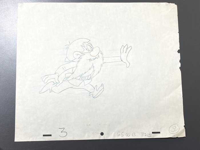 Looney Tunes, 1960's - 1 Original tegning af Yosemite Sam