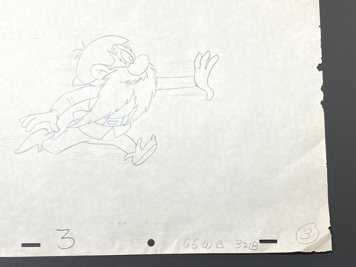 Looney Tunes, 1960's - 1 Original tegning af Yosemite Sam