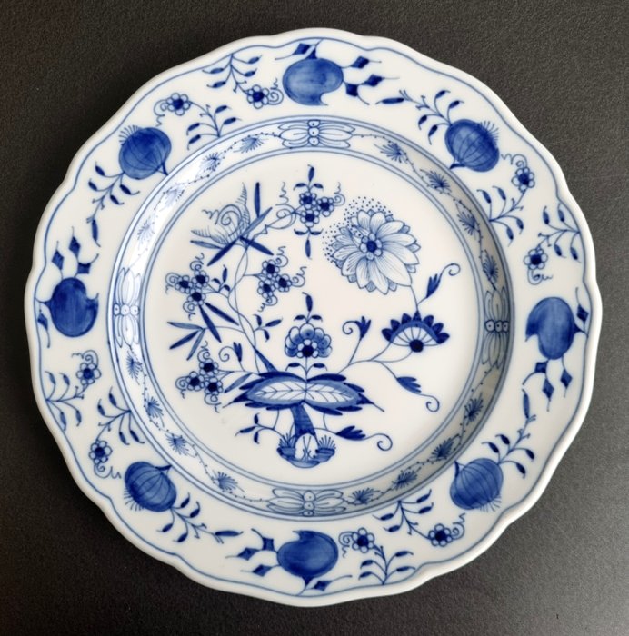 Meissen - Bordservice - Løgmønster 6 x middagstallerkener ca 25cm. - Porcelæn