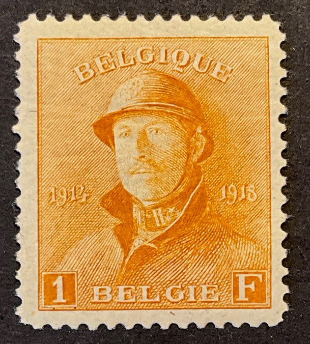 Belgien 1919/1919 - Albert I Helm - 1c til 1fr med yderligere typer - POSTFRIS - OBP 165/175 + 168A/169A