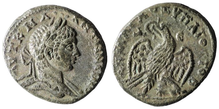 Romarriket, Seleucis og Pieria. Elagabalus (AD 218-222). Tetradrachm Antiochia ad Orontem 219 AD. / Prieur 261  (Ingen mindstepris)