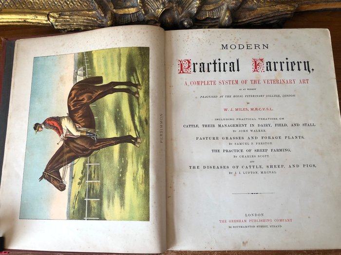 W.J. Miles - Modern Practical Farriery, A Complete System of the Veterinary Art as at Present Practised - 1906