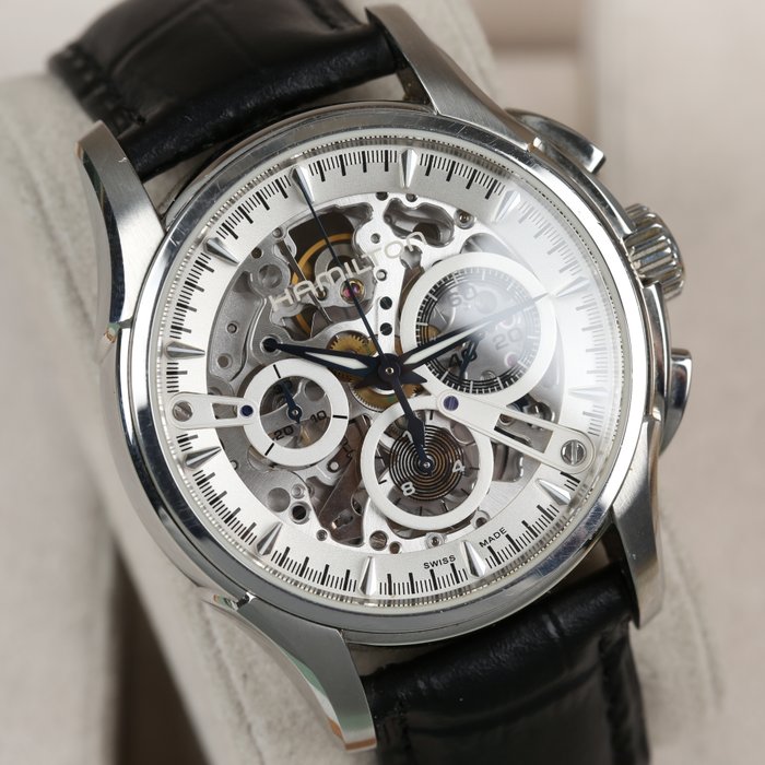 Hamilton - Jazzymaster Skeleton Chronograph - Limited edition 999 - H326760 - Mænd - 2011-nu