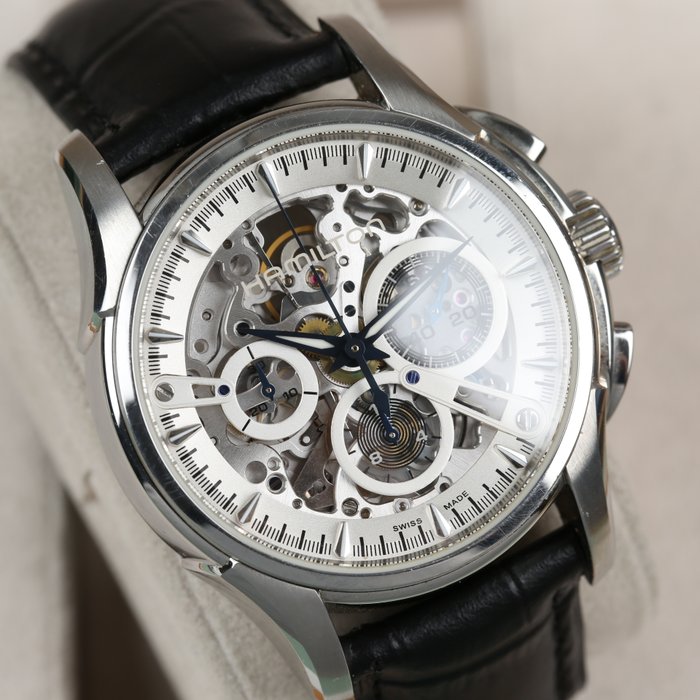 Hamilton - Jazzymaster Skeleton Chronograph - Limited edition 999 - H326760 - Mænd - 2011-nu