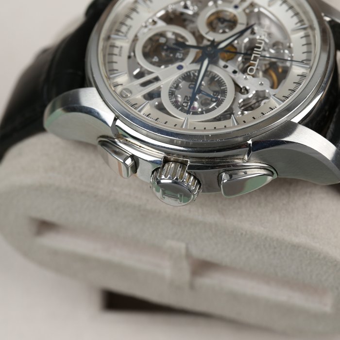 Hamilton - Jazzymaster Skeleton Chronograph - Limited edition 999 - H326760 - Mænd - 2011-nu