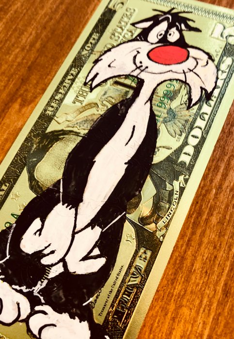 Lex (1979) - Sylvester Cat 5 Golden Dollar Bill