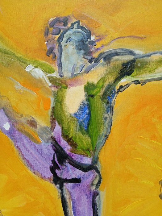 Joanna Glazer (1963) - Dancing in Sunflowers (Diptyque)