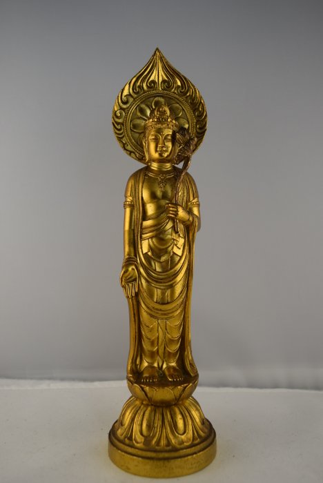 Sho Kannon Bodhisattva (Skt: Aryâvalokitesvara) - Statue Messing - Japan  (Ingen mindstepris)