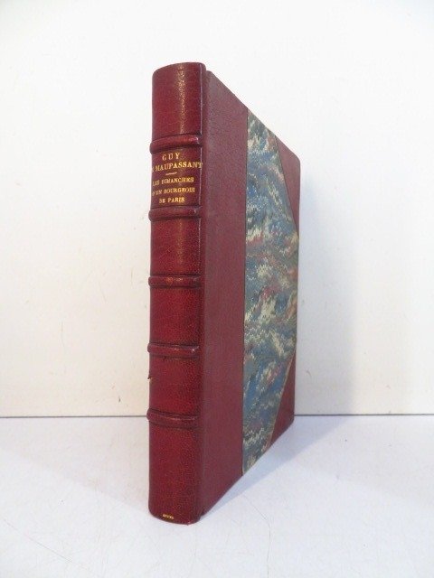 Guy de Maupassant / Géo Dupuis - Les dimanches d'un bourgeois de Paris [Reliure Maroquin Signée Gruel] - 1901