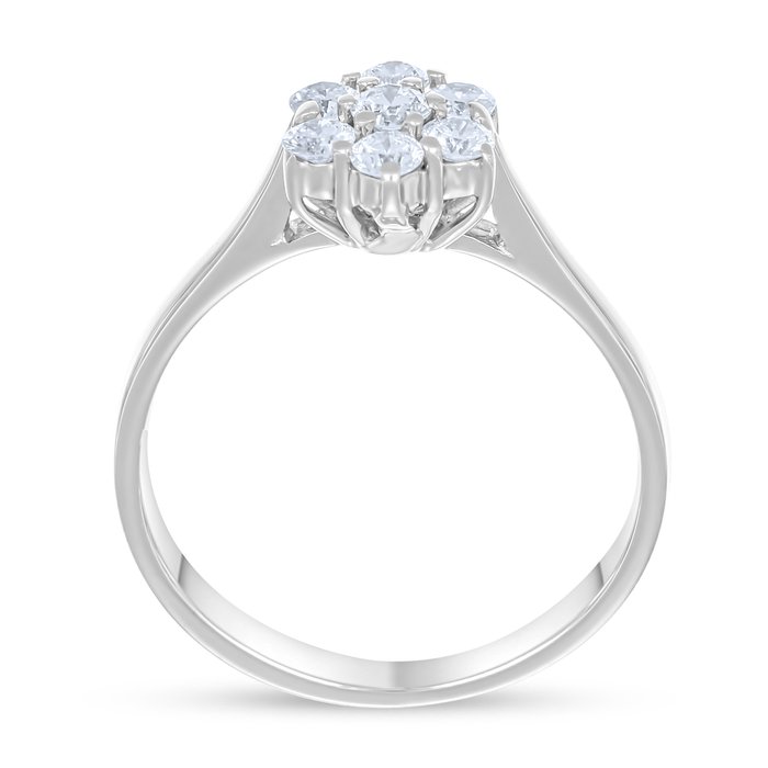 Ring - 18 kraat Hvidguld -  0.35ct. tw. Diamant (Natur)