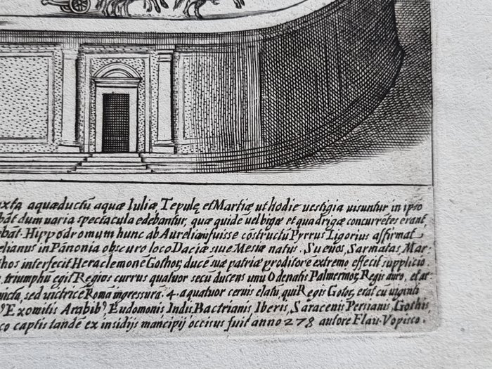 Giovanni Giacomo De Rossi (1627-1691) - Giacomo Lauro (prima del 1650) - Hippodromus Aureliani Imp.  - Antiquae urbis splendor - Roma