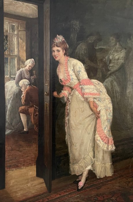 William Oliver (1823-1901) - Eavesdropping