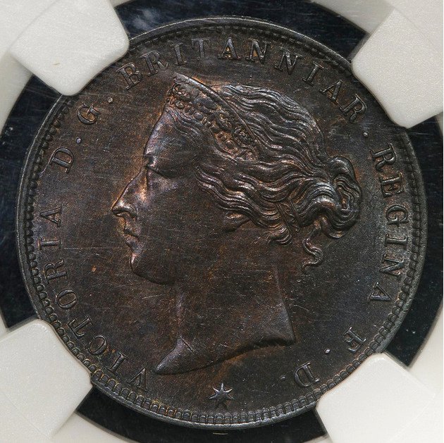 Jersey (Kronbesiddelse). Victoria. 1/24 Shilling 1888 - NGC MS 63 BN