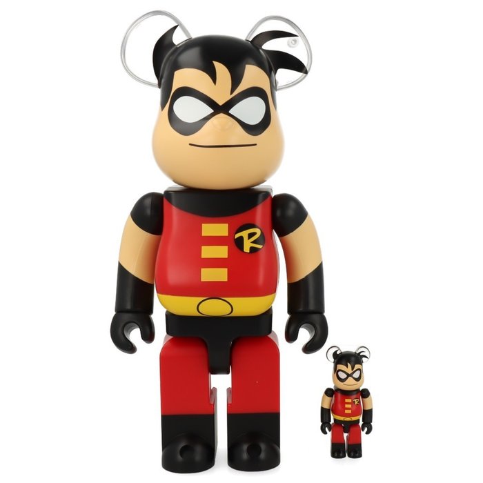 Medicom Toy Be@rbrick - Robin (The New Batman Adventures) 400%  100% Bearbrick Set