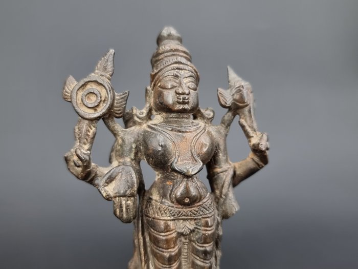 Vishnu statue - Bronze - Indien - 1800-tallet