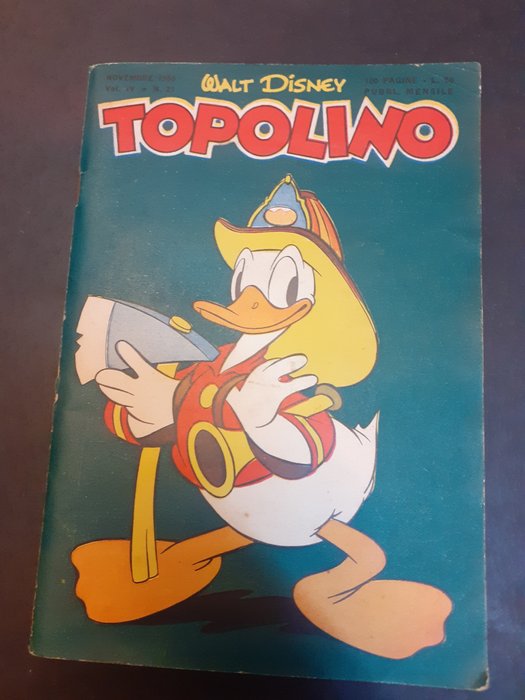 Topolino N. 21 - Giochi non compilati + bollino club + bollini motta, con storia di Barks - 1 Comic - Første udgave - 1950