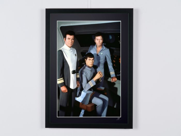 Star Trek TV Series - Actors Cast - Promo shoot - Fine Art Photography - Luxury Wooden Framed 70X50 cm - Limited Edition Nr 04 of 30 - Serial ID 30389 - Original Certificate (COA) Hologram Logo Editor and QR Code