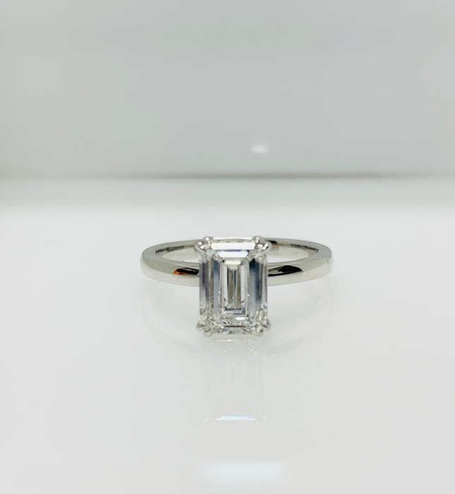 Forlovelsesring - 18 kraat Hvidguld -  2.03ct. tw. Diamant (Laboratoriedyrket)